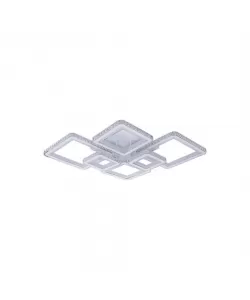 Lustra LED Ivone cu Telecomanda, 330W, Alb, Dimabila, RGB