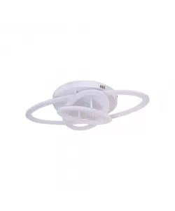 Lustra Led Izotop cu Telecomanda, 75W, Lumina Rece/Calda/Neutra, Dimabila, Alb