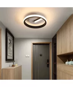 Lustra LED Jazeera 16W, Alb Negru