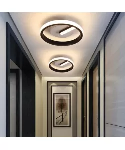 Lustra LED Jazeera 16W, Alb Negru