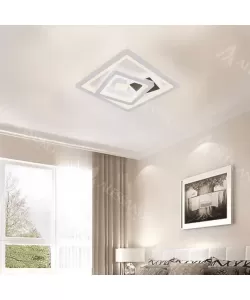 Lustra LED Juliette 36W Alb Negru