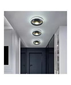 Lustra LED Keiko, 46W, 2.4GHz, Acril, Negru