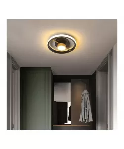 Lustra LED Keiko, 46W, 2.4GHz, Acril, Negru