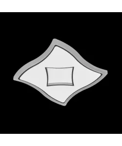 Lustra LED Keira, 20W, 3000-4000-6000K, Acril, Alb