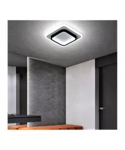 Lustra LED Khai 20W Alb Negru