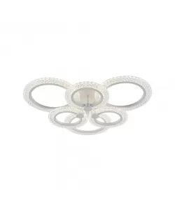 Lustra LED Kleio cu Telecomanda, 2.4Ghz, 108W, Acril, Alb