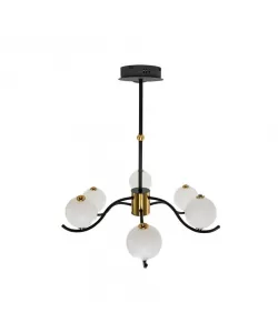 Lustra LED Lara cu Telecomanda, 100W, 3000K/4000K/6000K, Negru