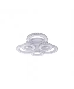 Lustra LED Lorena cu Telecomanda, RGB, Cristal K9, 232W, Dimabila