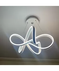 Lustra LED Lux cu Telecomanda, 123W, 2.4GHz, Dimabila, Alb