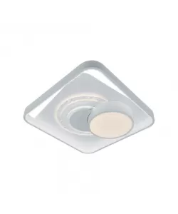 Lustra LED Manipura cu Telecomanda, 144W, Acril si Cristal, Alb, IP.20, Dimabila
