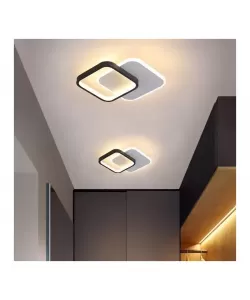 Lustra LED Marcelo 24W Alb Negru