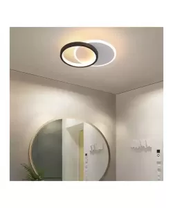 Lustra LED Mario 24W Alb Negru