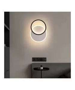 Lustra LED Mario 24W Alb Negru