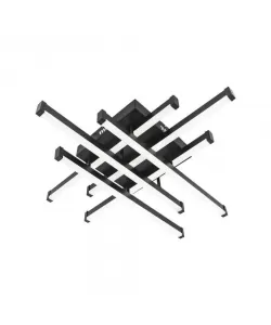 Lustra LED Matrice cu Telecomanda, 120W, Acril, Dimabila, Negru