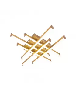 Lustra LED Matrice cu Telecomanda, 120W, Dimabila, Acril, Aurie