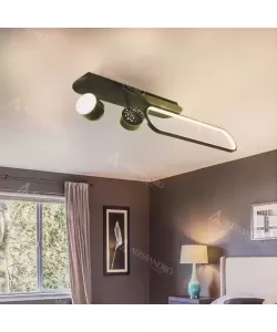 Lustra LED Meissun 44W Negru