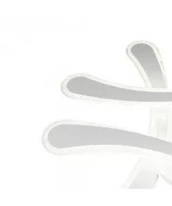 Lustra LED Merlin cu Telecomanda, 200W, 2.4GHz, Dimabila, Acril, Alb