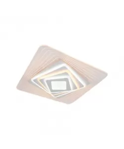 Lustra Led Milerba cu Telecomanda 172W, Alb, Acril, Dimabila - RESIGILAT -