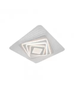 Lustra Led Milerba cu Telecomanda 172W, Alb, Acril, Dimabila - RESIGILAT -