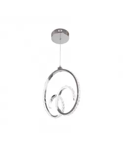 Lustra LED Mina, 24W ,Crom ,Cristal