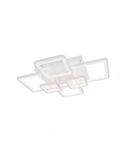 Lustra LED Mira cu Telecomanda, 114W, Dimabila, Alb