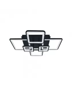 Lustra LED Mira cu Telecomanda, 114W, Dimabila, Negru