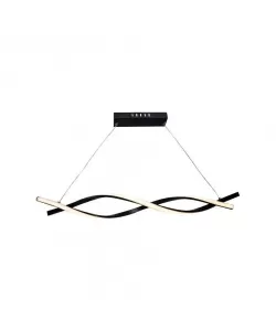 Lustra LED Mirela cu Telecomanda, 57W, Negru, Dimabila