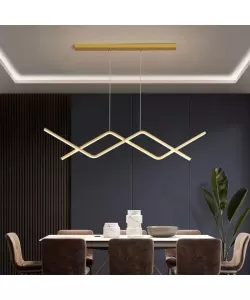 Lustra LED cu Telecomanda Naomi 72W Dimabila Auriu