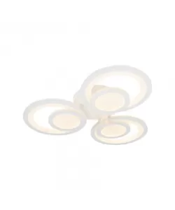 Lustra LED Neredis cu Telecomanda, 72W, 2.4Ghz, Acril, 3000K/4000K/6000K, Dimabila, Alb