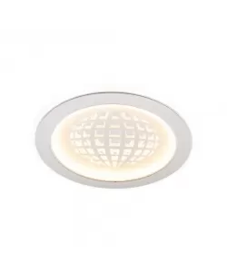 Lustra LED Net, 28W, Acril, Alb si Crom