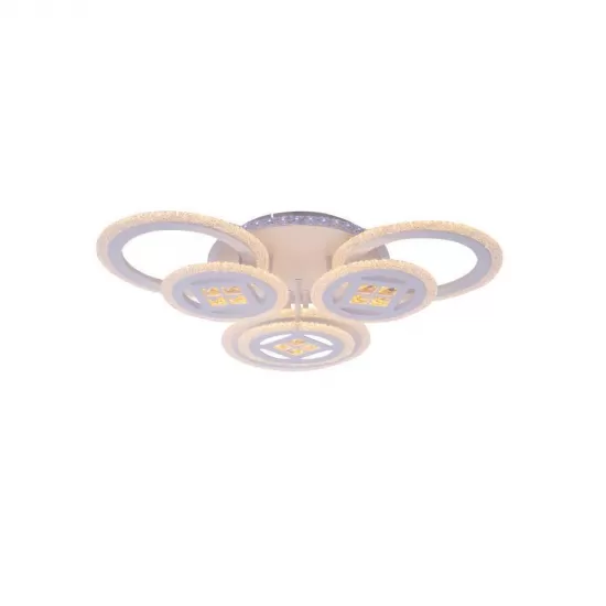 Lustra Led Nidia cu Telecomanda, 168W, Dimabila, Alb -RESIGILAT- Lustra Led Nidia cu Telecomanda, 168W, Dimabila, Alb -RESIGILAT-