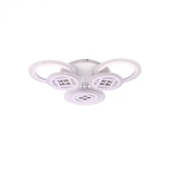 Lustra Led Nidia cu Telecomanda, 168W, Dimabila, Alb -RESIGILAT- Lustra Led Nidia cu Telecomanda, 168W, Dimabila, Alb -RESIGILAT-