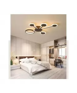 Lustra Led Olinda cu Telecomanda, 124W, Maro, Acril, Dimabila -RESIGILAT-