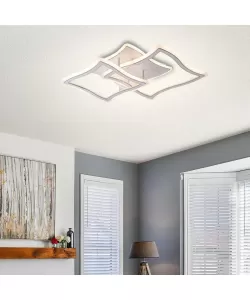 Lustra LED cu Telecomanda Pandora 114W Dimabila Alb