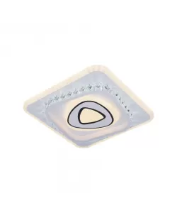 Lustra LED Papi, 82W, Acril si Cristal, Alb, 3000/4000/6000K