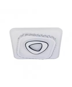 Lustra LED Papi, 82W, Acril si Cristal, Alb, 3000/4000/6000K