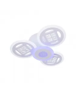 Lustra LED Patena cu Telecomanda, 70W, Dimabila, Alb