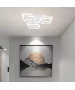 Lustra LED Pulsaris, 27W, Acril, Alb, 4000K, IP.20