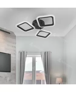 Lustra LED Pulsaris, 40W, Acril, Negru, 4000K, IP.20