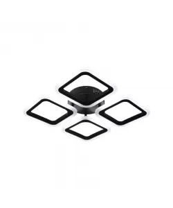 Lustra LED Pulsaris, 40W, Acril, Negru, 4000K, IP.20