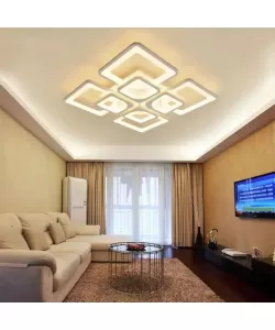 Lustra LED Pulsaris cu Telecomanda, 240W, Dimabila, Alb - RESIGILAT