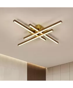 Lustra LED cu Telecomanda Rania 80W Dimabila Auriu