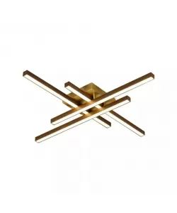 Lustra LED cu Telecomanda Rania 80W Dimabila Auriu