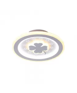 Lustra LED RGB Roza 24W Alb