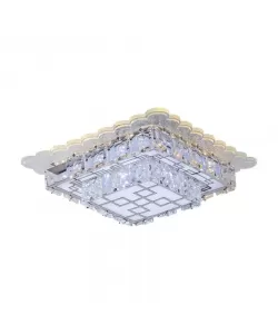 Lustra LED Ria, 80W, Lumina Rece/Calda/Neutra, Alb