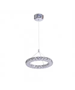 Lustra LED Romalia, 12W, Crom, Lumina Rece/Calda/Neutra