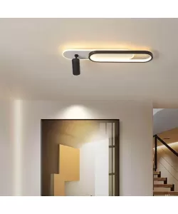 Lustra LED Ruby 40W Alb Negru