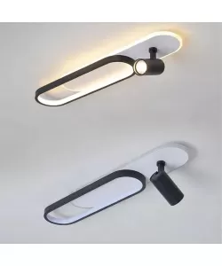 Lustra LED Ruby 40W Alb Negru