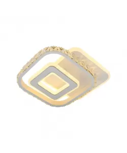 Lustra LED Rufina 36W, Acril si Metal, Alb