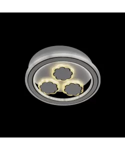 Lustra LED Rylee, 25W, 3000/4000/6000K, Alb, Acril